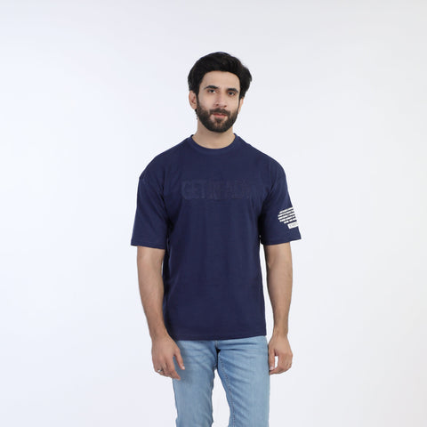 Eminent Men's Half Sleeves T-Shirt - Navy Blue