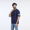 Eminent Men's Half Sleeves T-Shirt - Navy Blue