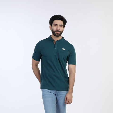 Eminent Men's  Half Sleeves Polo T-Shirt - Deep Teal