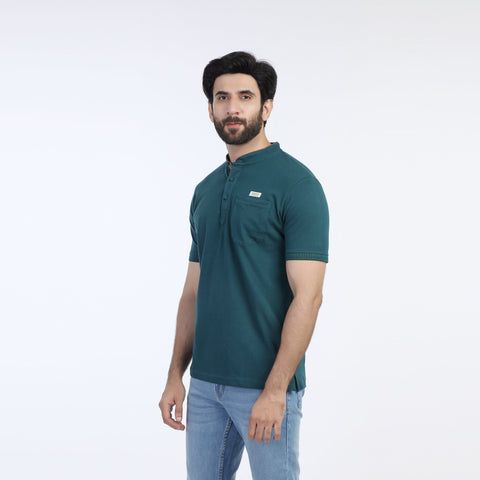Eminent Men's  Half Sleeves Polo T-Shirt - Deep Teal