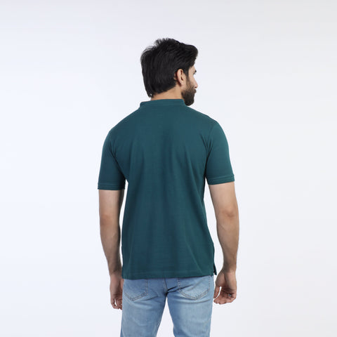 Eminent Men's  Half Sleeves Polo T-Shirt - Deep Teal