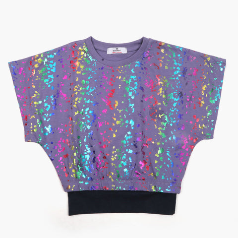 Eminent Girls Half Sleeves T-Shirt - Light Purple, Girls T-Shirts, Eminent, Chase Value