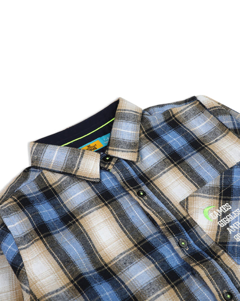 Eminent Boy Junior Casual Full Sleeves Shirt