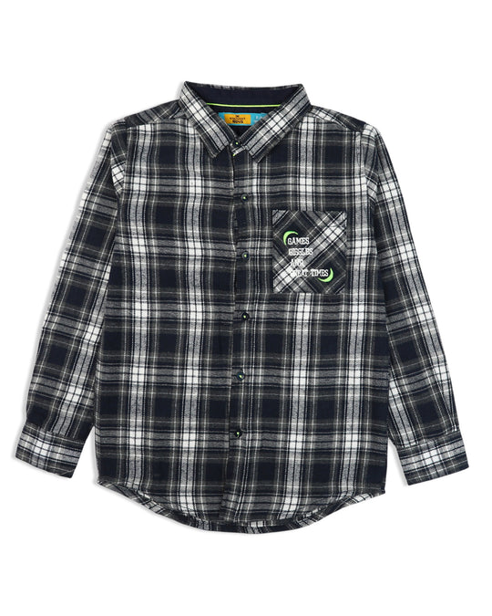 Eminent Boy Junior Casual Full Sleeves Shirt