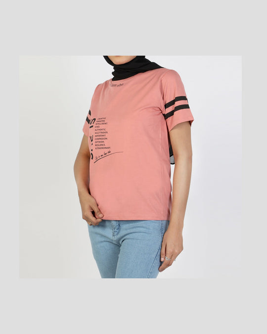 Eminent Women's Half Sleeves Printed T-Shirt - Terra Cotta, Women T-Shirts & Tops, Eminent, Chase Value