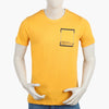 Eminent Men's Round Neck Half Sleeves Printed T-Shirt - Yellow