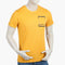 Eminent Men's Round Neck Half Sleeves Printed T-Shirt - Yellow