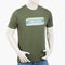 Eminent Men's Round Neck Half Sleeves Printed T-Shirt - Olive Green