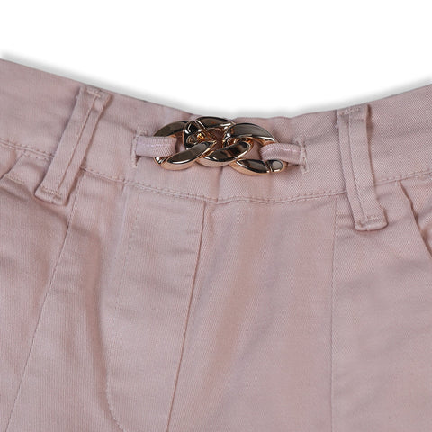 Eminent Girls Cotton Capri Pant - Pink