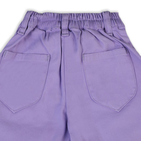 Eminent Girls Cotton Pant - Purple
