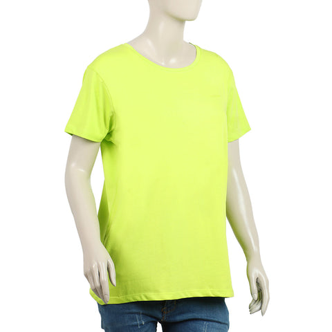 Eminent Women's Half Sleeves Printed T-Shirt - Neon Green