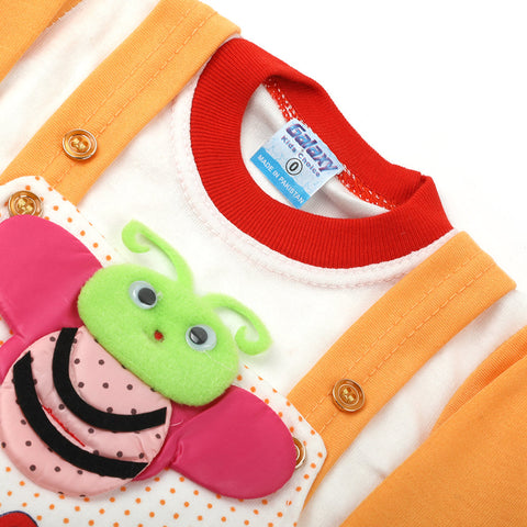 Eminent Newborn Girls Romper - Orange, Newborn Girls Winterwear, Eminent, Chase Value