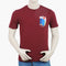 Eminent Men's Round Neck Half Sleeves Printed T-Shirt - Maroon