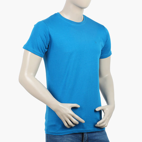 Eminent Men's Round Neck Half Sleeves T-Shirt - Mid Blue