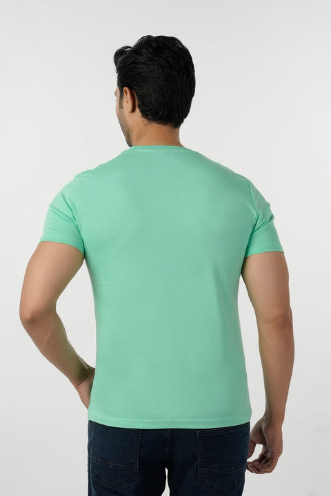 Eminent Men's Round Neck Half Sleeves Printed T-Shirt