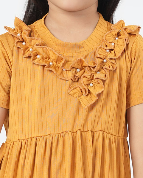 Girls' Half Sleeves Frock