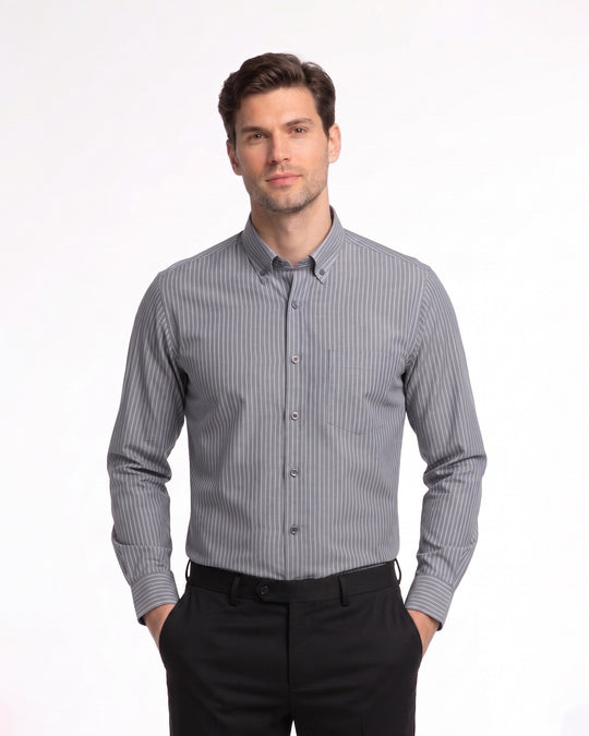 Men's Formal Striped Shirt