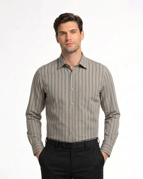 Men's Formal Striped Shirt