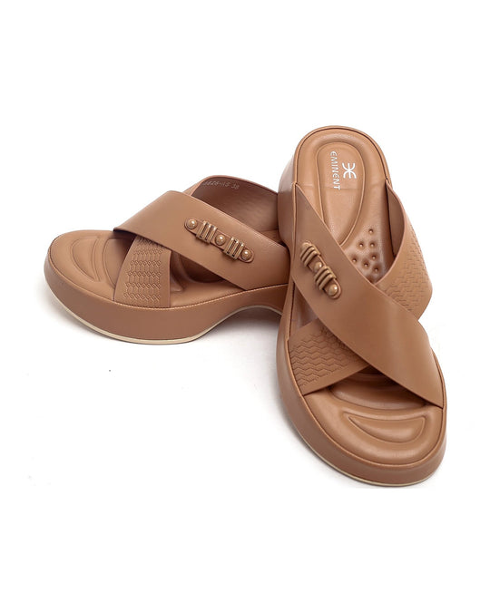 Eminent Women's Softy Slipper - Khaki, Women Slippers, Eminent, Chase Value