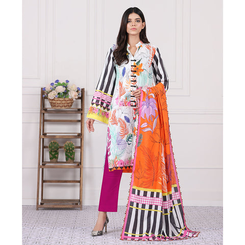 Eminent Digital Print Un-Stitched 3 Pcs Suits - 19, Women, 3Pcs Shalwar Suit, Eminent, Chase Value