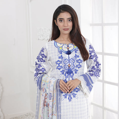 Eminent Digital Embroidered Un-Stitched 3 pcs suit - 7, Women, 3Pcs Shalwar Suit, Eminent, Chase Value