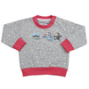 Newborn Girls Eminent Fleece Sweatshirt - Grey, Kids, New Born Girls Winterwear, Eminent, Chase Value