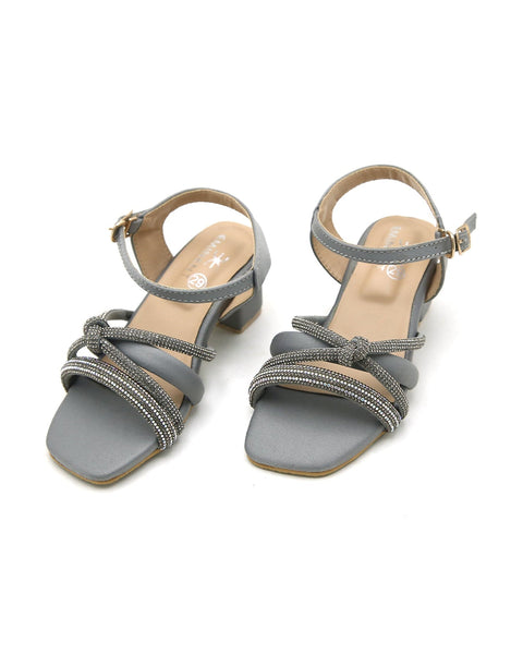 Eminent Girls Heel Sandal - Grey, Girls Sandals, Eminent, Chase Value