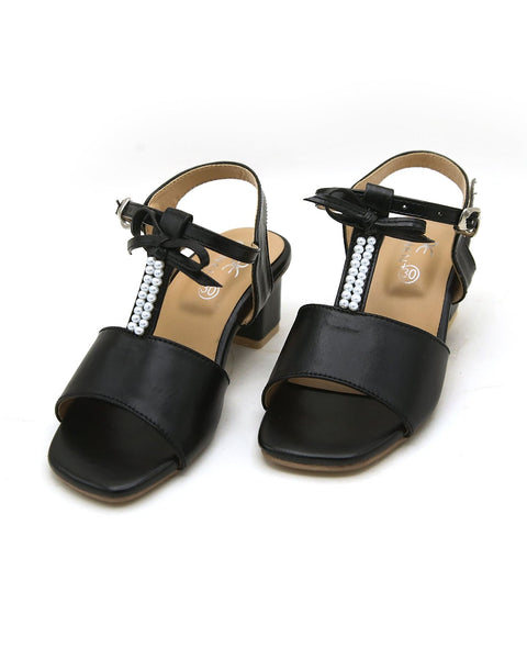 Eminent Girls Heel Sandal - Black, Girls Sandals, Eminent, Chase Value
