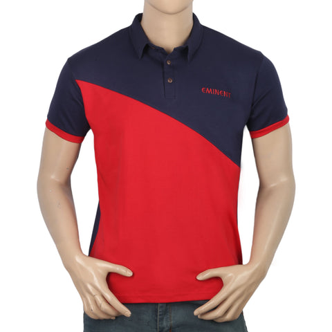 Men's Eminent Half Sleeves Polo T-Shirt - Navy Blue, Men, T-Shirts And Polos, Eminent, Chase Value