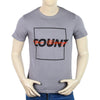 Eminent Men's Round Neck Half Sleeves Printed T-Shirt - Frost Grey