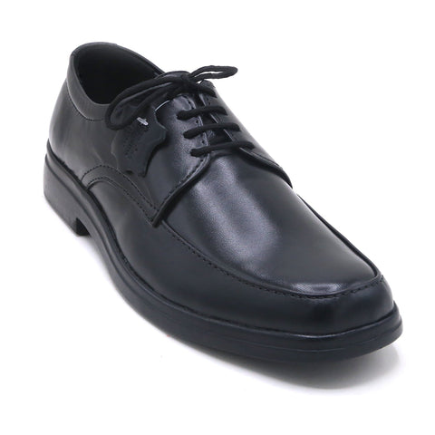 Eminent Elegant Synthetic Leather - Lace-up Formal Shoes - Black