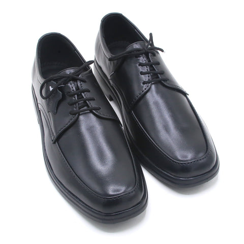 Eminent Elegant Synthetic Leather - Lace-up Formal Shoes - Black