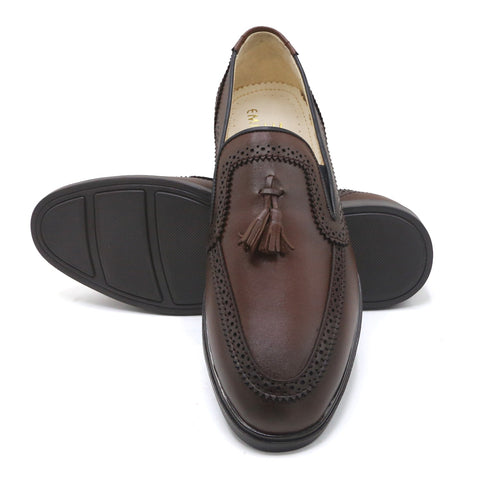 Eminent Casual Leather - Breathable Memory Insole Shoes - Brown, Men's Casual Shoes, Eminent, Chase Value