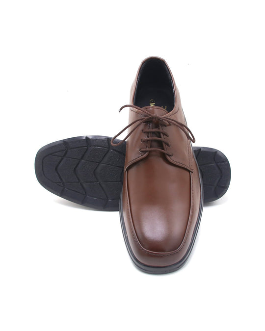 Eminent Elegant Synthetic Leather - Lace-up Formal Shoes - Mustard, Men's Formal Shoes, Eminent, Chase Value