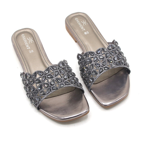 Women's Slippers - Grey, Women Slippers, Eminent, Chase Value
