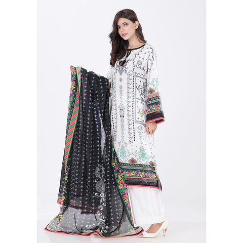 Eminent Digital Printed 3 Pcs Un-Stitched Suit - 12, Women, 3Pcs Shalwar Suit, Eminent, Chase Value