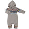 Newborn Boys Full Sleeves Romper - Grey, Kids, New Born Boys Rompers, Eminent, Chase Value