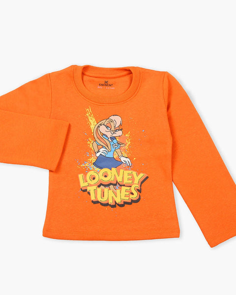 Eminent Girls Full Sleeves T-Shirt - Orange, Girls T-Shirts, Eminent, Chase Value