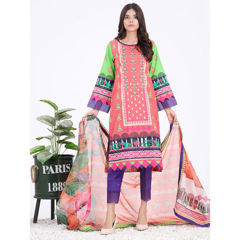 Eminent Cambric Digital Embroidered 3 Pcs Unstitched Suit With Silk Dupatta - 6, Women, 3Pcs Shalwar Suit, Eminent, Chase Value