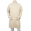 Men's Eminent Trim Fit Plain Kurta - Beige, Men, Kurtas, Eminent, Chase Value