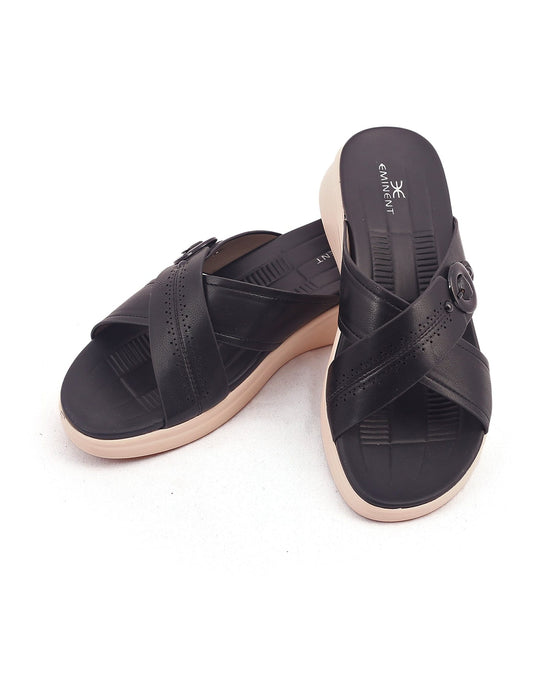 Eminent Women's Softy Slipper - Black, Women Slippers, Eminent, Chase Value