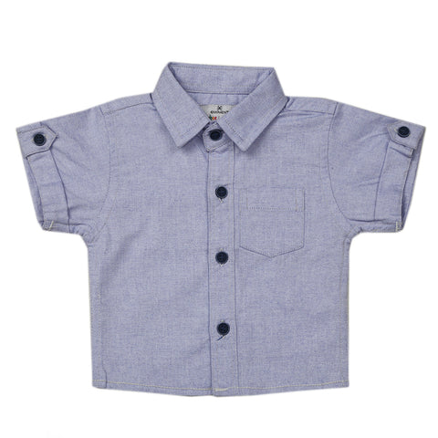 Newborn Eminent Casual Chambray Half Sleeves Shirt - Blue, Kids, Newborn Boys Shirts And T-Shirts, Eminent, Chase Value