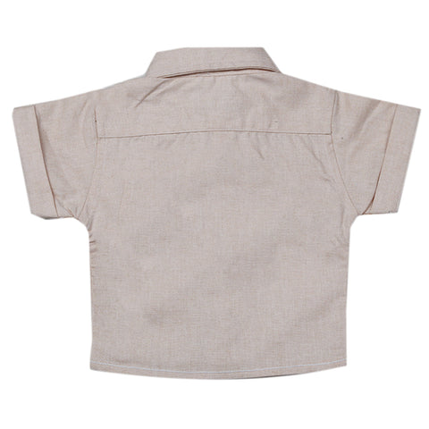 Newborn Eminent Casual Chambray Half Sleeves Shirt - Peach, Kids, Newborn Boys Shirts And T-Shirts, Eminent, Chase Value