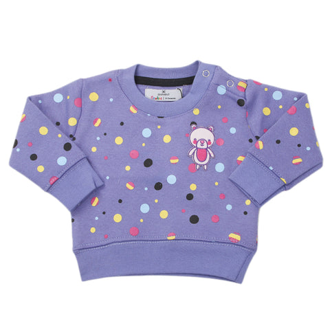 Newborn Girls Eminent Fleece Sweatshirt - Purple, Kids, New Born Girls Winterwear, Eminent, Chase Value