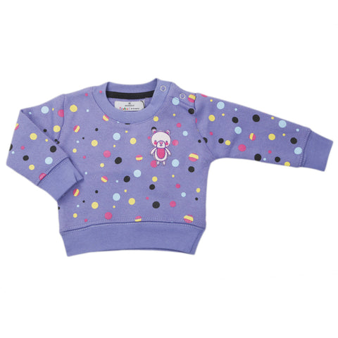 Newborn Girls Eminent Fleece Sweatshirt - Purple, Kids, New Born Girls Winterwear, Eminent, Chase Value