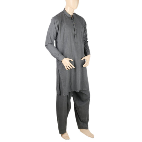 Men's Eminent Trim Fit Fancy Shalwar Suit - Charcoal, Men, Shalwar Kameez, Eminent, Chase Value