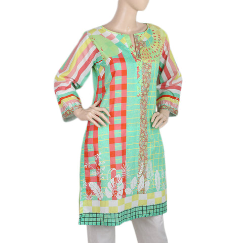 Women's Digital Printed Kurti - Green, Women, Ready Kurtis, Eminent, Chase Value