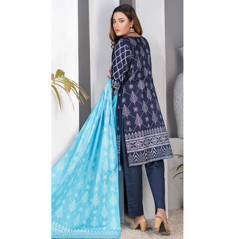 Eminent Screen Printed 3 Pcs Un-Stitched Suit - 5, Women, 3Pcs Shalwar Suit, Eminent, Chase Value