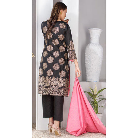 Eminent Screen Printed 3 Pcs Un-Stitched Suit - 1, Women, 3Pcs Shalwar Suit, Eminent, Chase Value