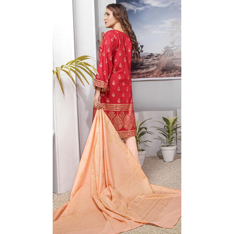 Eminent Screen Printed 3 Pcs Un-Stitched Suit - 3, Women, 3Pcs Shalwar Suit, Eminent, Chase Value